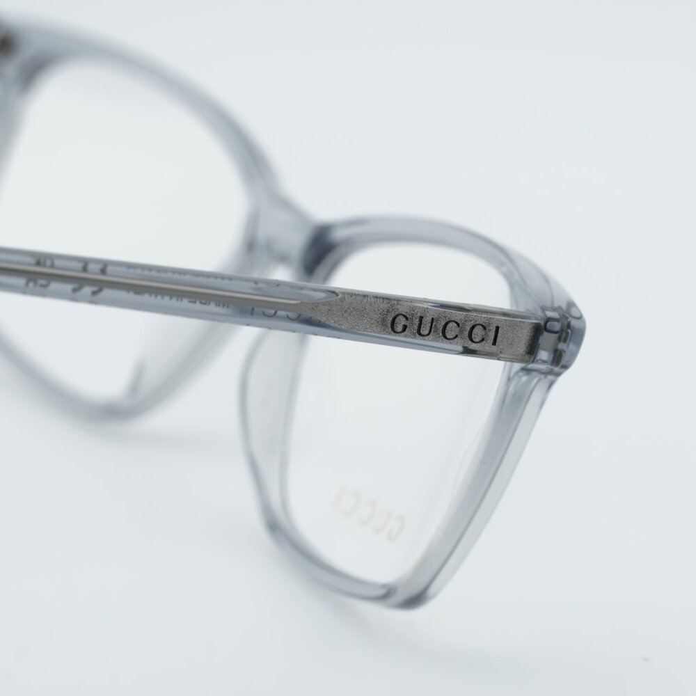 Gucci GG1997O 008 Square Eyeglasses - Light Blue 57mm - Picture 7 of 9
